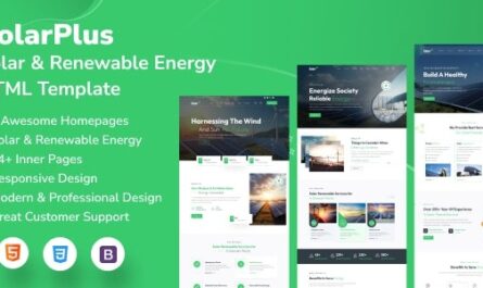 Solar & Renewable Energy HTML Template