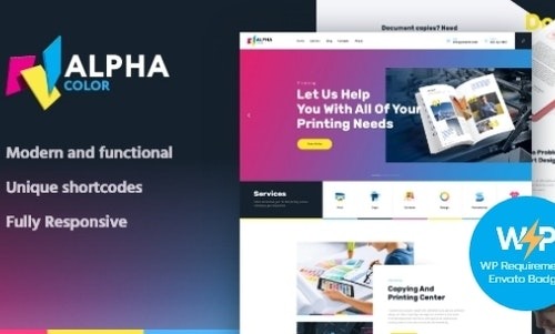 AlphaColor | Type Design Agency & 3D Printing Services WordPress Theme + Elementor – 20987918