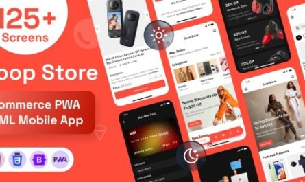 eCommerce Store PWA Mobile HTML Template - Zoop Retail Store