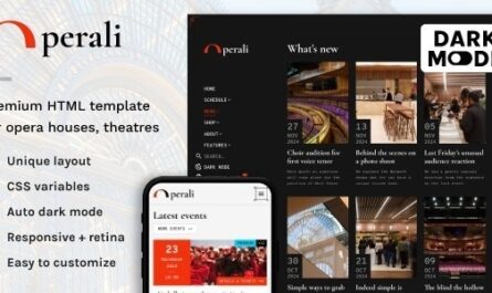 Theatre and Performing Arts HTML Site Template