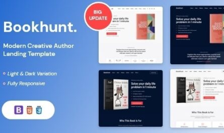 Book Landing Template With RTL Version