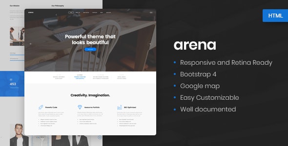 Arena - Business & Agency HTML5 Template - 22151304