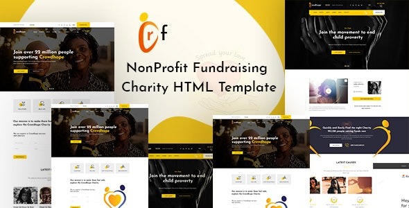 Crowdfunding charity HTML template