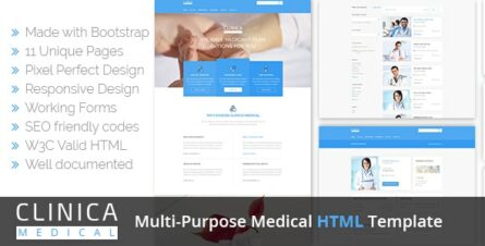 Clinica - Medical HTML Template - 19380068