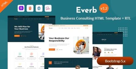 Everb - Business Consulting HTML Template - 26296405