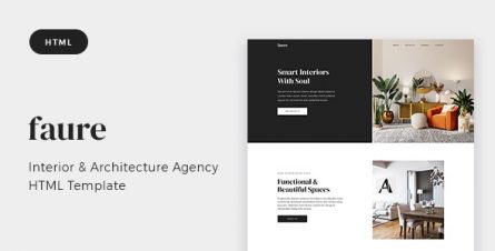 Faure - Interior & Architecture Agency HTML Template - 25183613