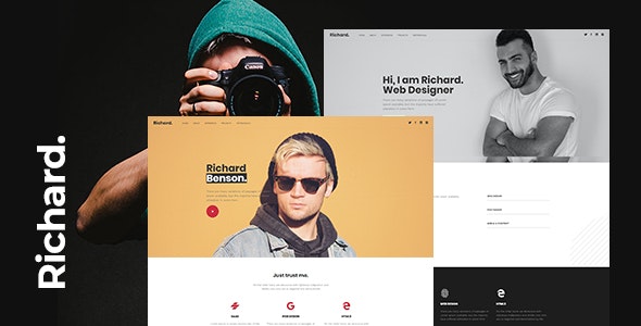 Richard – Onepage Personal WordPress Theme – 26674171