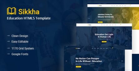 Sikkha - Education HTML Template - 22582745