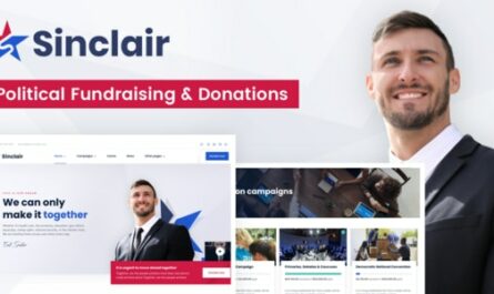 Sinclair - Political Fundraising & Donations WordPress Theme - 31136760