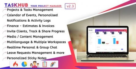 Taskhub - Project Management, Finance, CRM Tool - 25685874