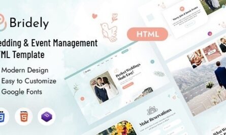 Wedding & Event Management HTML Template