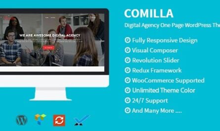 Digital Agency One Page WordPress Theme