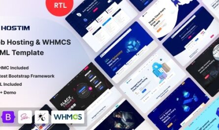 Services HTML Template with WHMCS